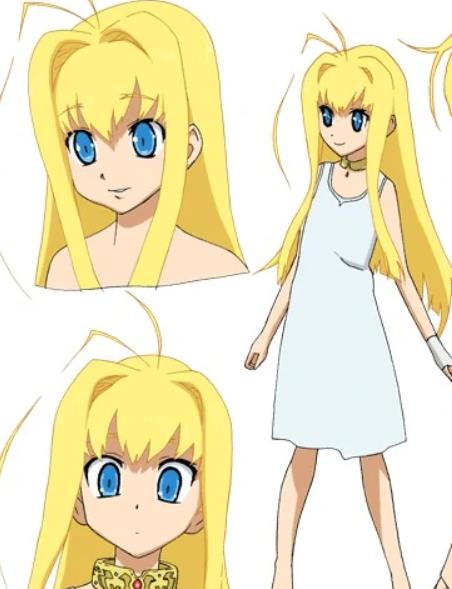 及腰,白色皮肤,青色眼睛,黄发人物简介:萝丝是《龙之界点》里的人物